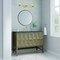 James Martin Vanities 48'' Single Vanity, Pebble Oak w/ 3 CM Parisien Bleu Quartz Top D100-V48-PBO-3PBL - alternate 5